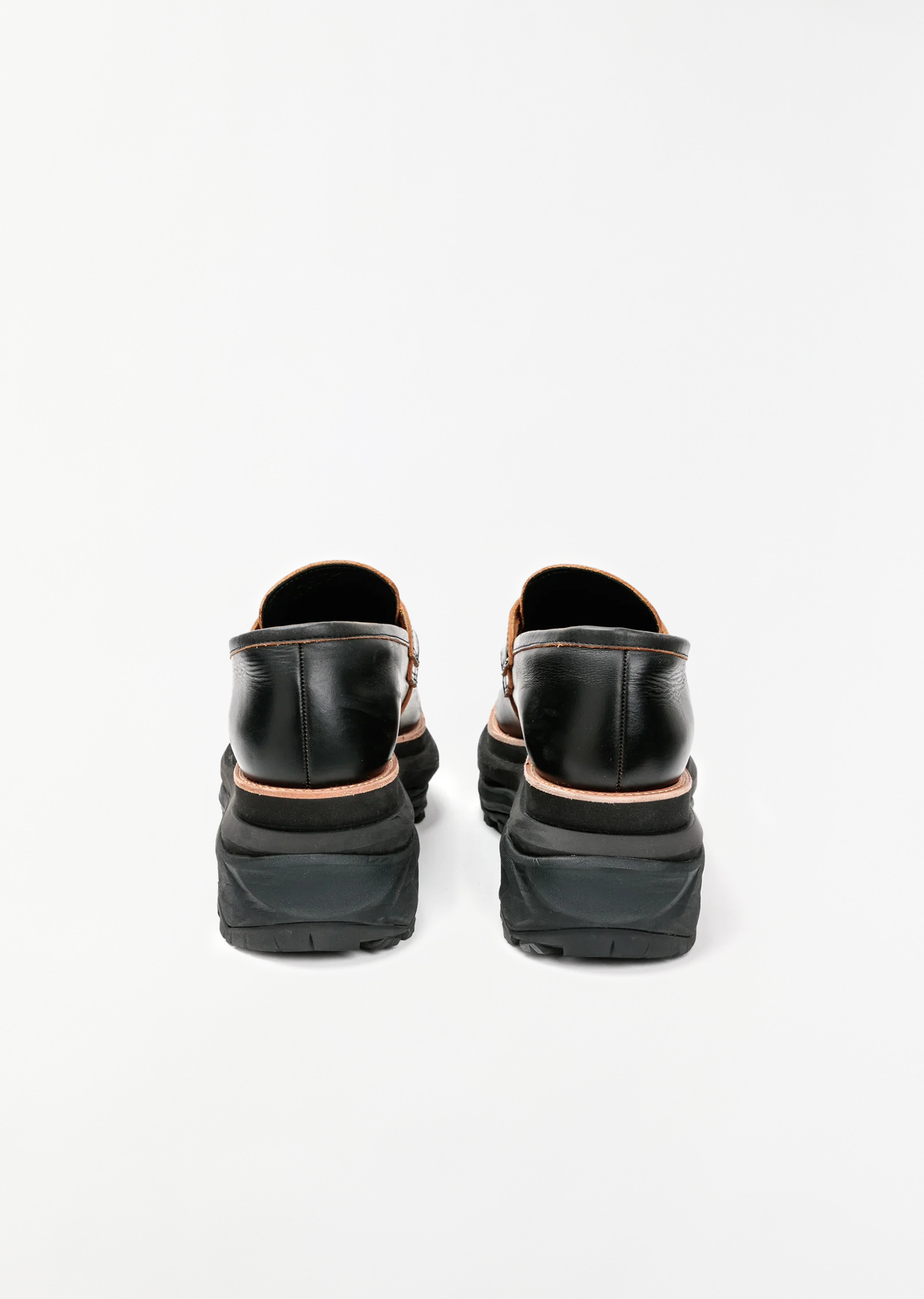 Leather Platform Loafers - 3