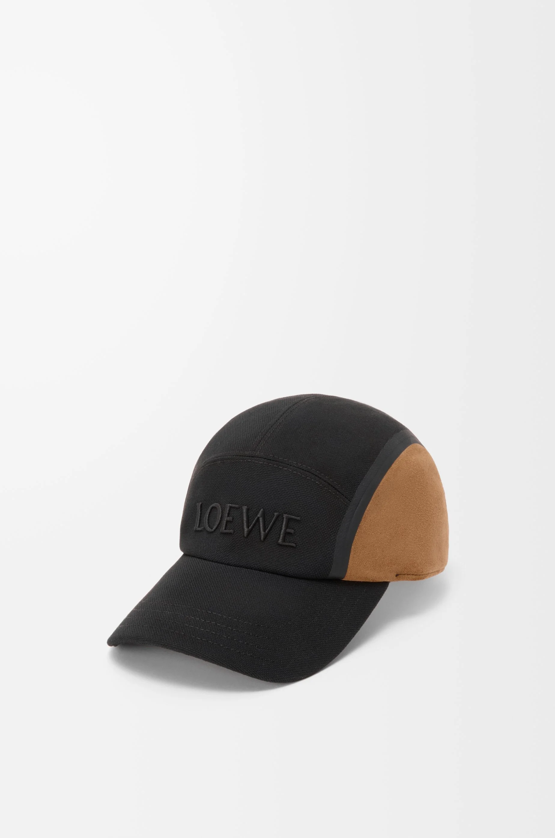 Camp cap in canvas and suede - 1