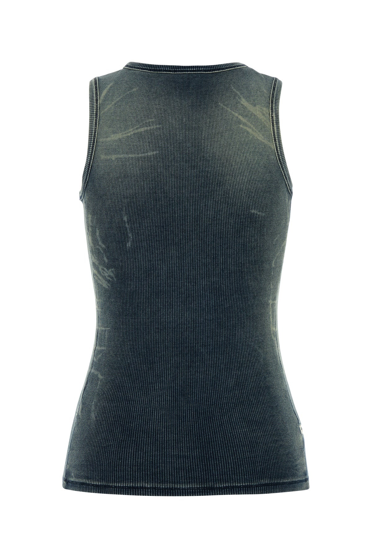 Denim blue stretch cotton T-Go tank top - 2
