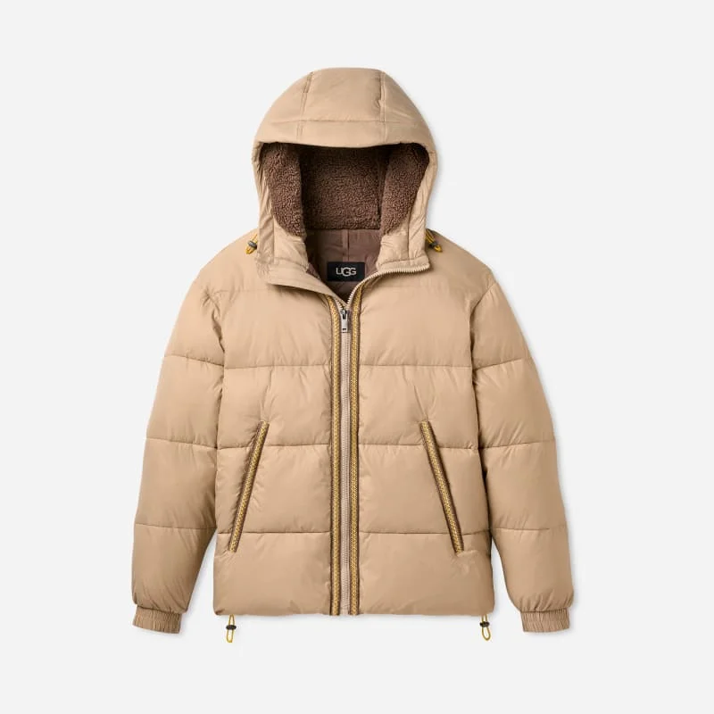 ® Men's Xayden ®braid Puffer Jacket Nylon in Mustard Seed/Summer Wheat - 1