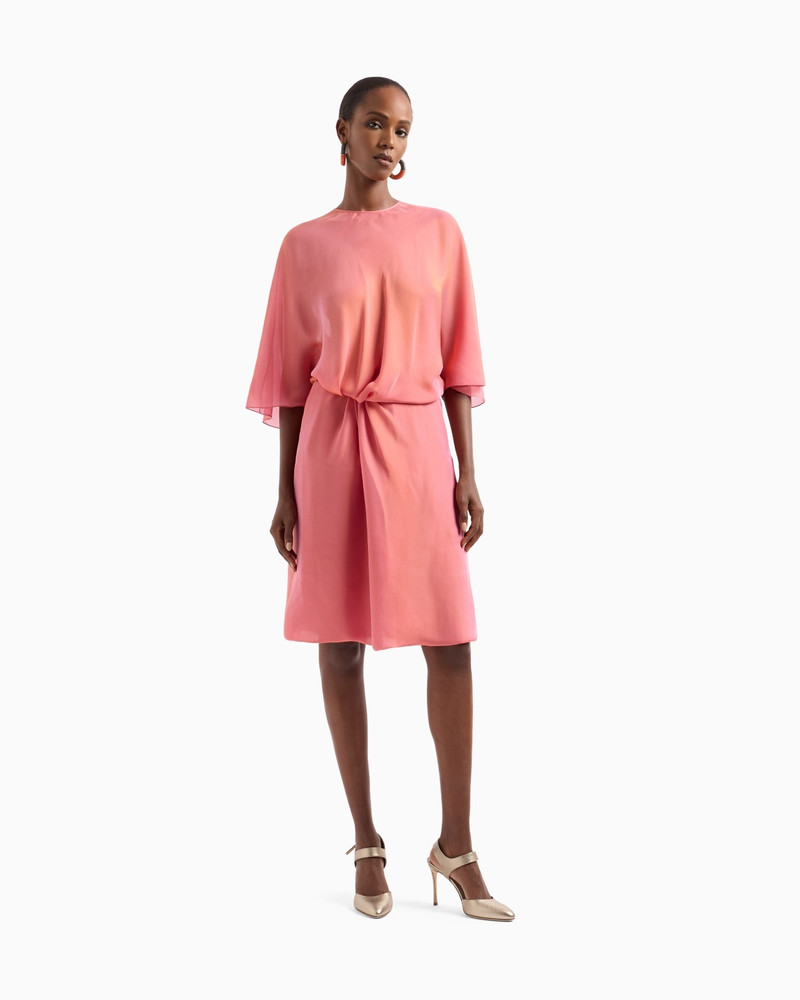 GIORGIO ARMANI SHORT DRESS IN TWO-TONE SILK CHIFFON outlook