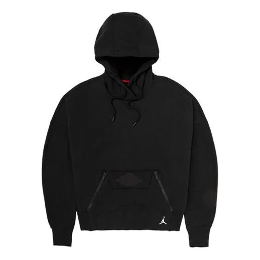 (WMNS) Air Jordan Brand AS J Fleece Black CQ6672-010 - 1