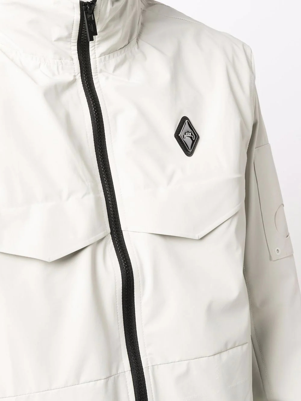 logo-plaque lightweight jacket - 5