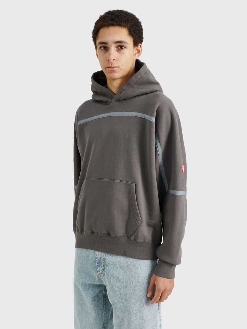 CAV EMPT TAPED CUT HEAVY SWEATSHIRT HOODY CHARCOAL - 2