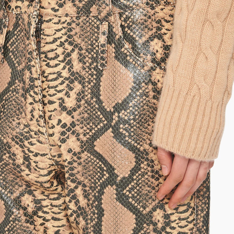 Miu Miu Python-print leather pants | REVERSIBLE
