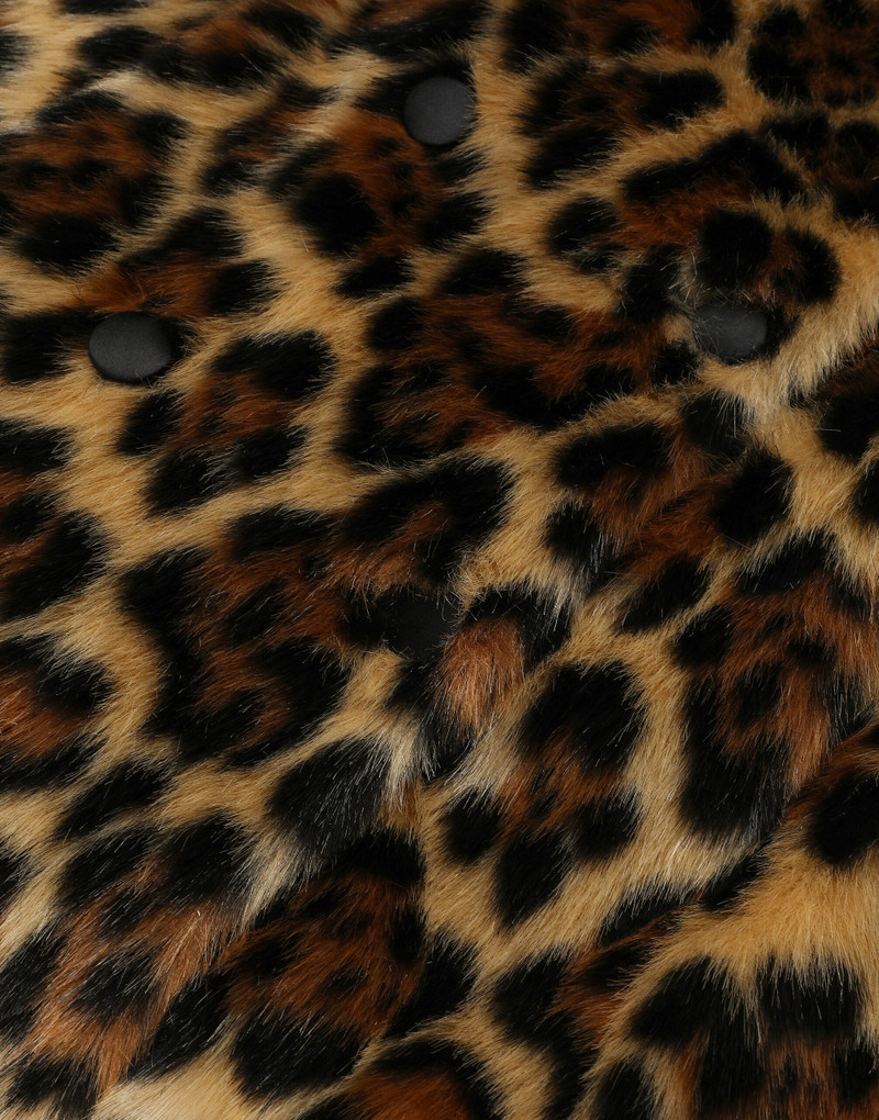Long leopard-print faux fur coat 11