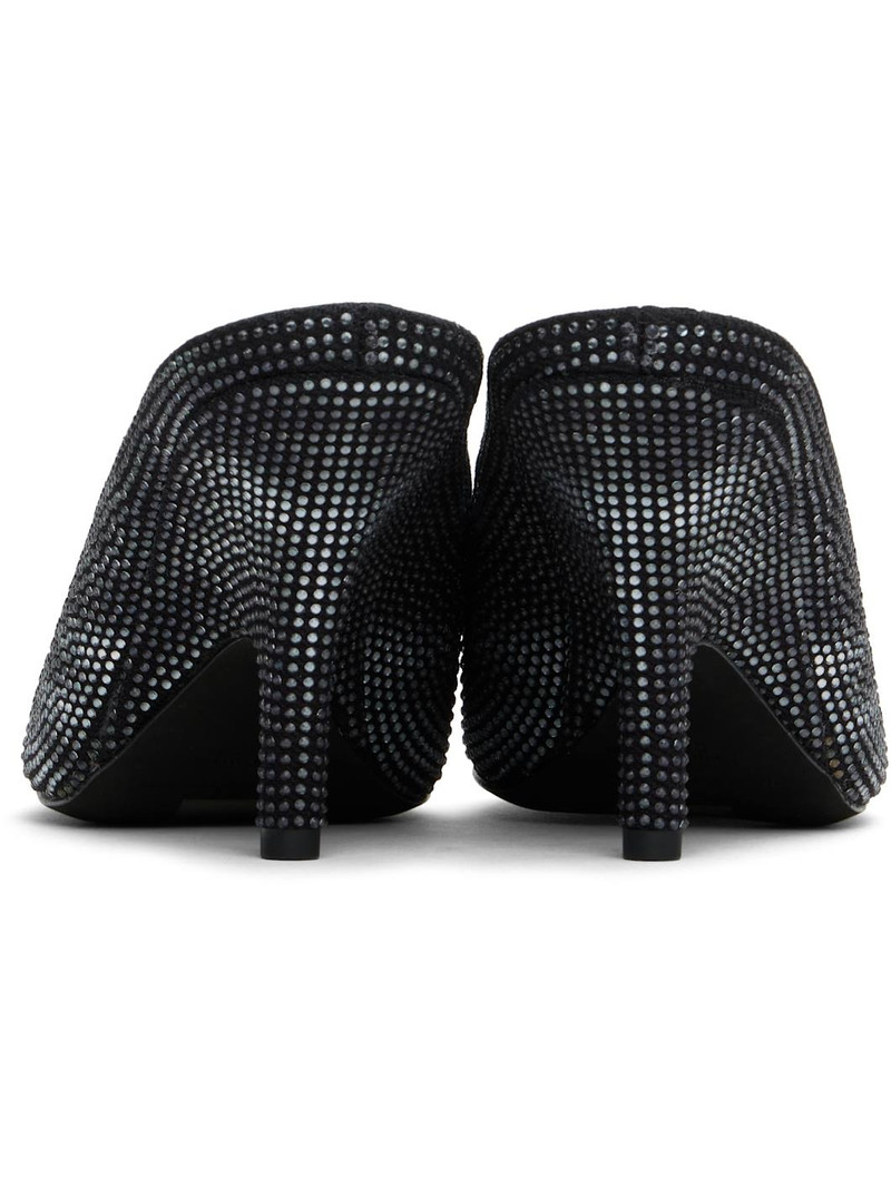 Black Irina 90mm Mules 2