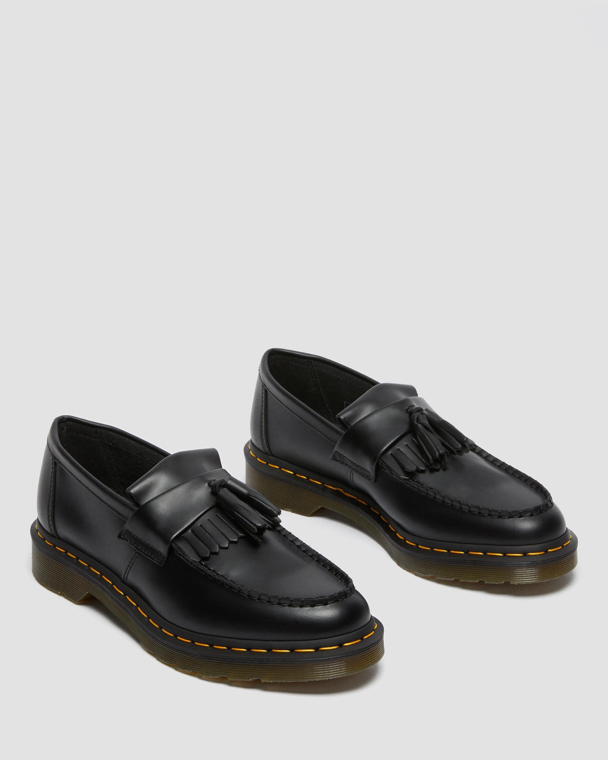 Adrian Yellow Stitch Leather Tassel Loafers - 9