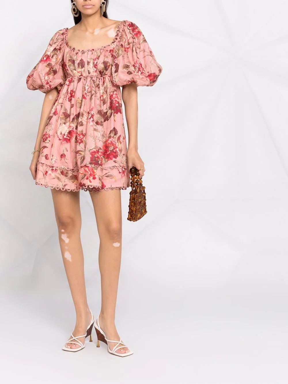 floral-print empire-waist dress - 2