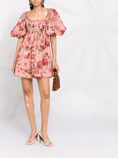 Zimmermann floral-print empire-waist dress outlook