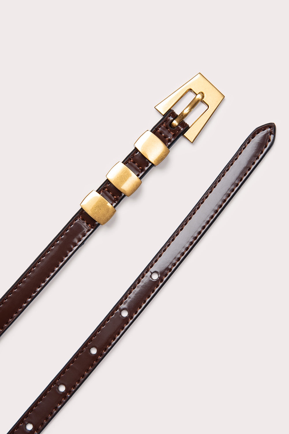 Vic Brown Semi Patent Leather - 3