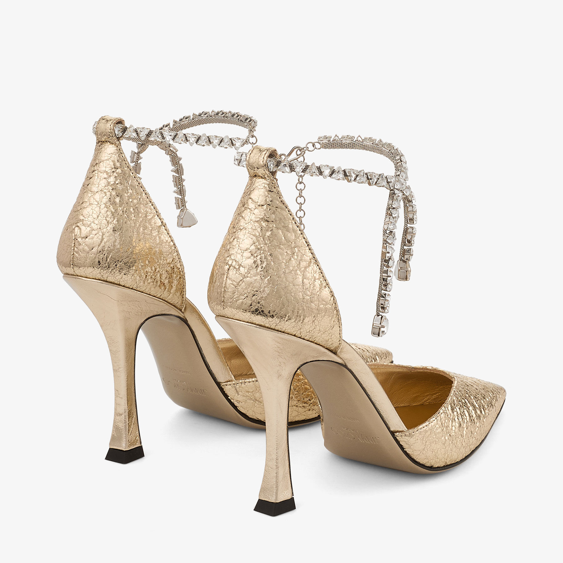 Stevie 100
Gold Crushed Metallic Pumps - 6