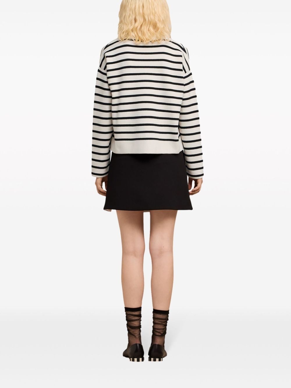 horizontal-stripe jumper - 6