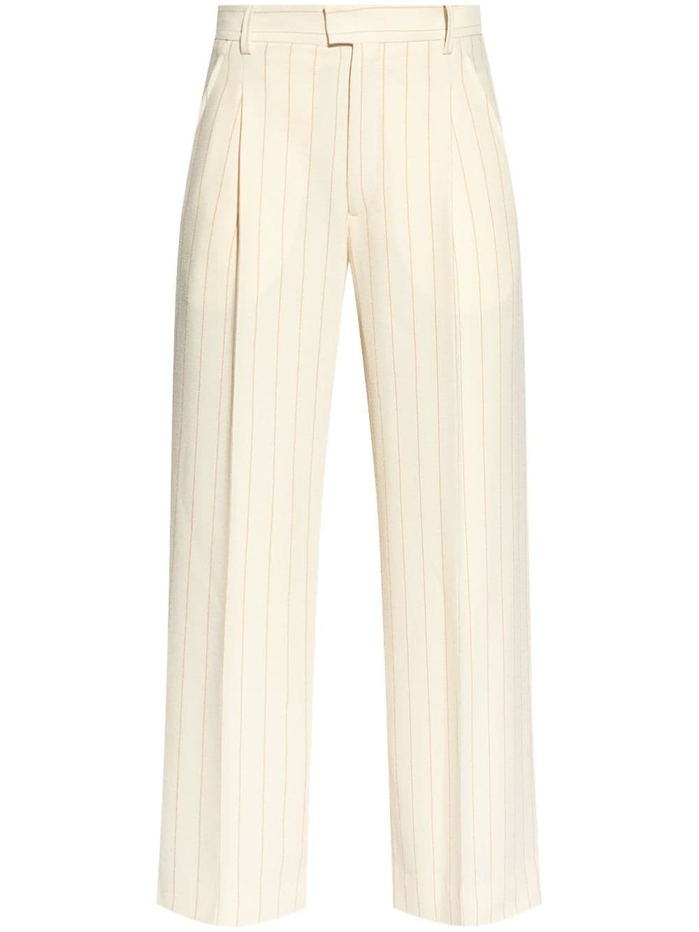 【送料&関税込】Isabel Marant Romina Wide-leg Pants ISABEL MARANT Romina pleated pinstriped crepe wide-leg pants