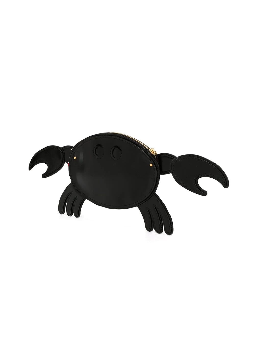 Crab Clutch In Black Calf Leather - 3