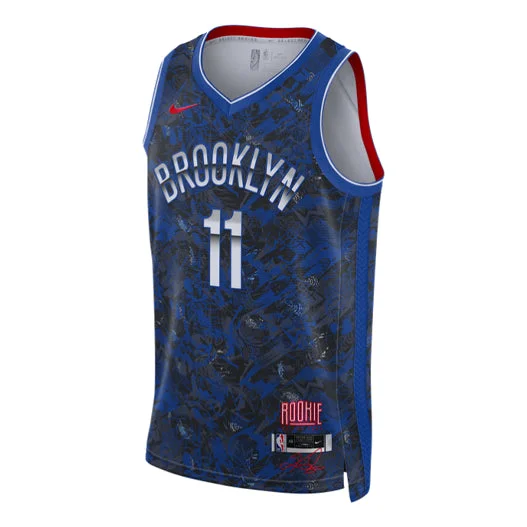 남자 나이키 NBA 스포츠 농구 브루클린 그물 . Kyrie Irving 제 11 호 블루 저지 DA6959-495 - 1
