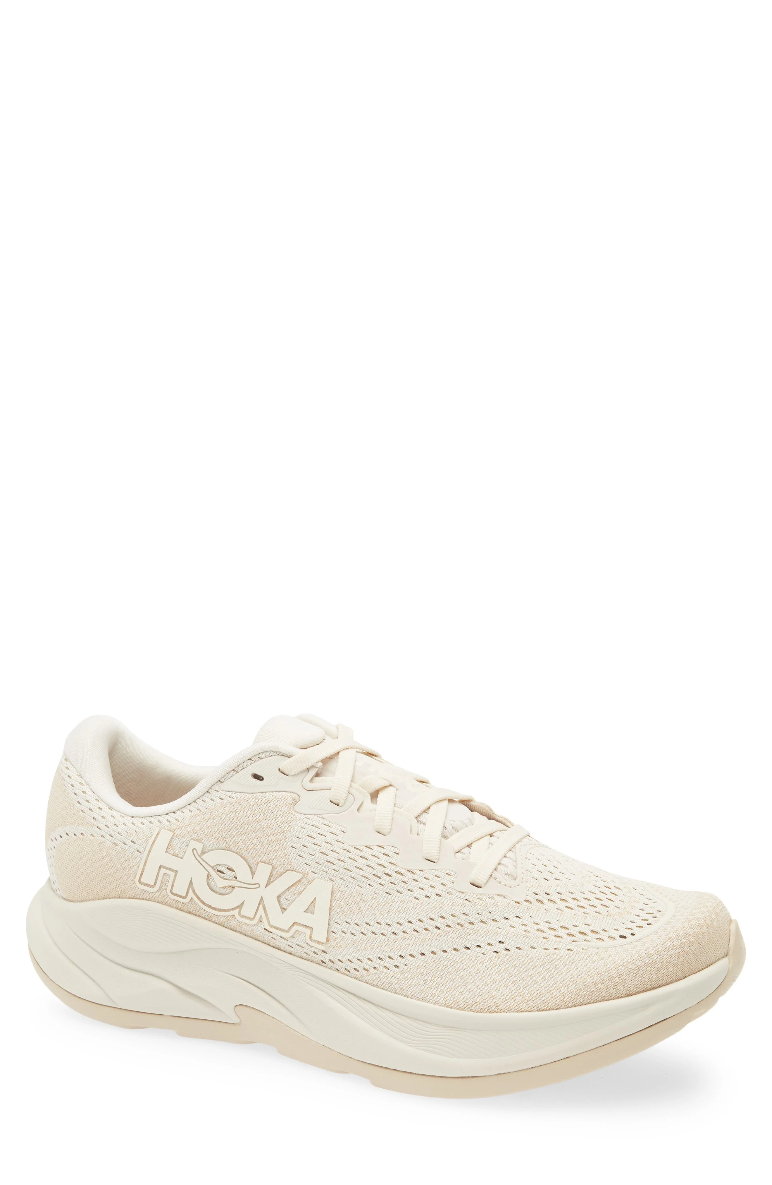 HOKA Rincon 4 Running Shoe in Oatmeal /Oat Milk at Nordstrom - 1