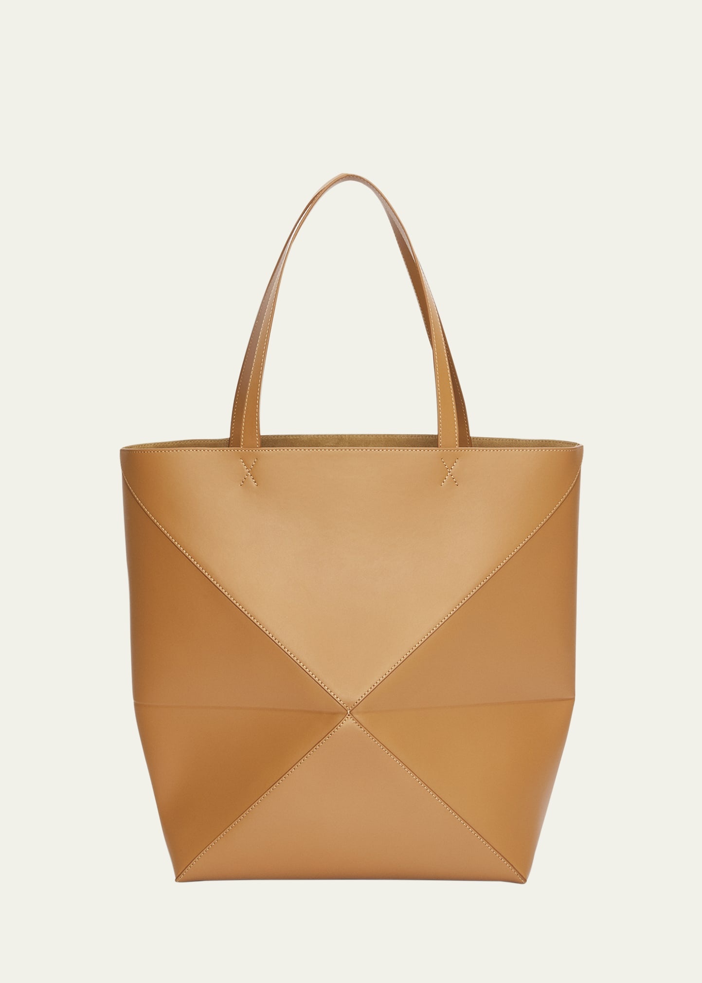 Puzzle Fold Large Tote Bag in Shiny Leather - 3