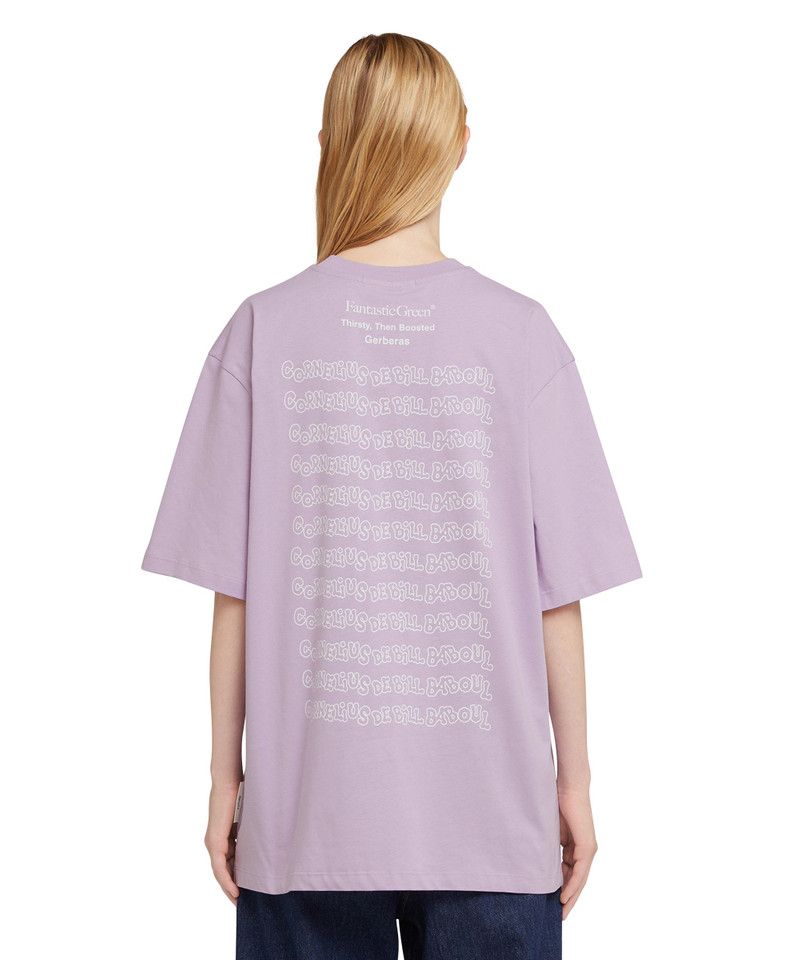 Organic cotton crewneck t-shirt from the MSGM Fantastic Green Capsule 7