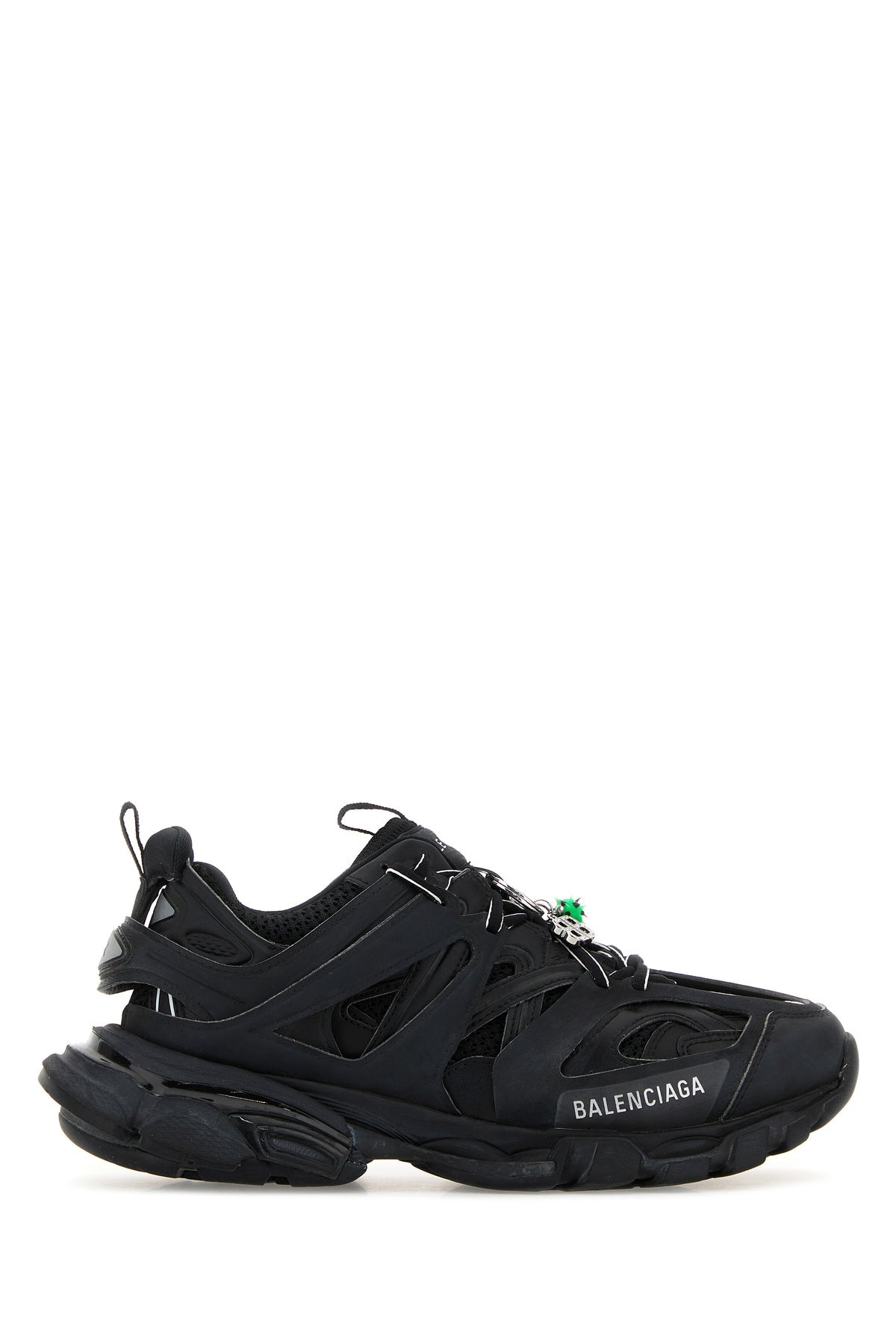 Black mesh and rubber Track sneakers - 1