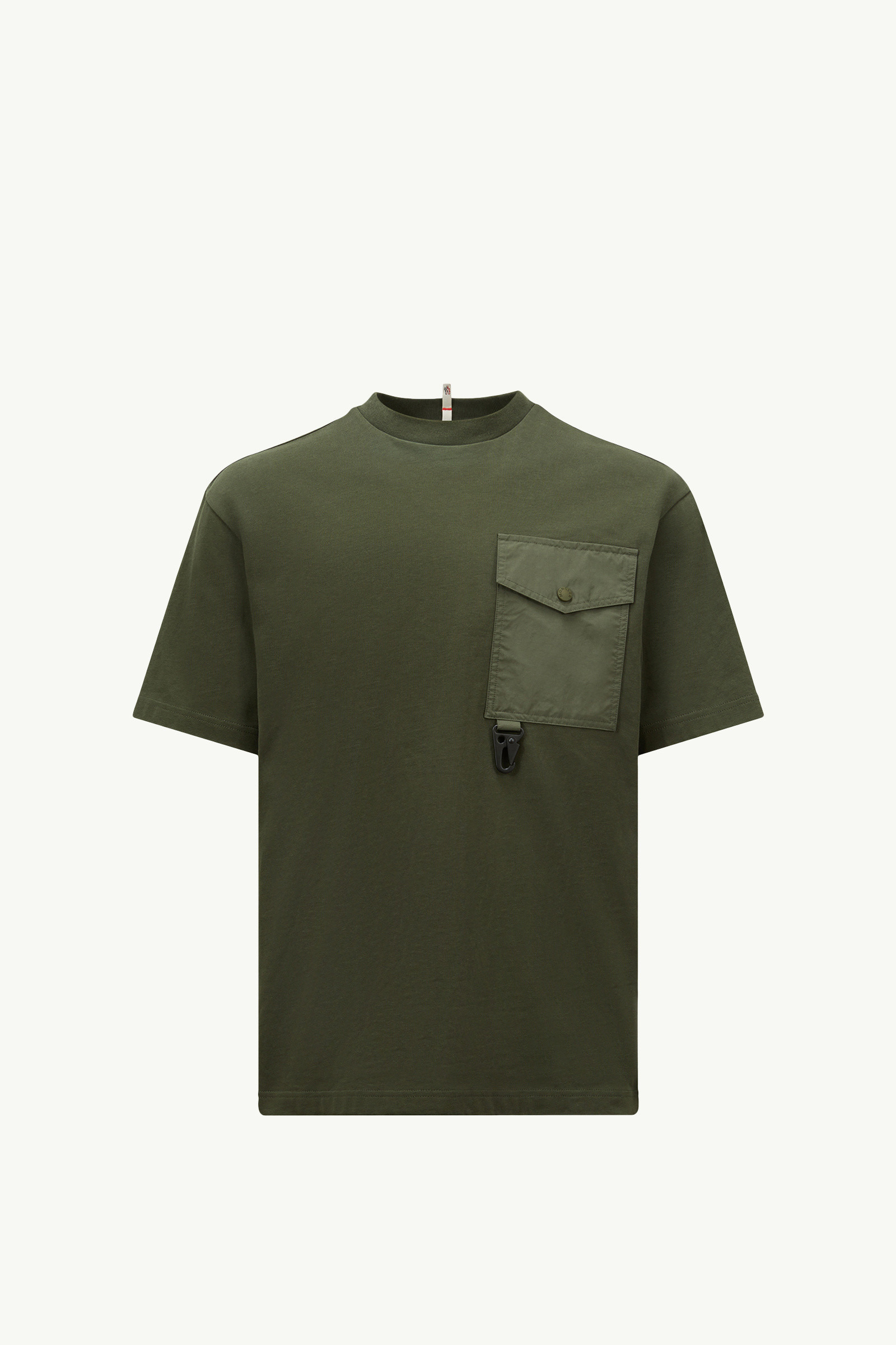 Cotton T-shirt with Pocket - 1