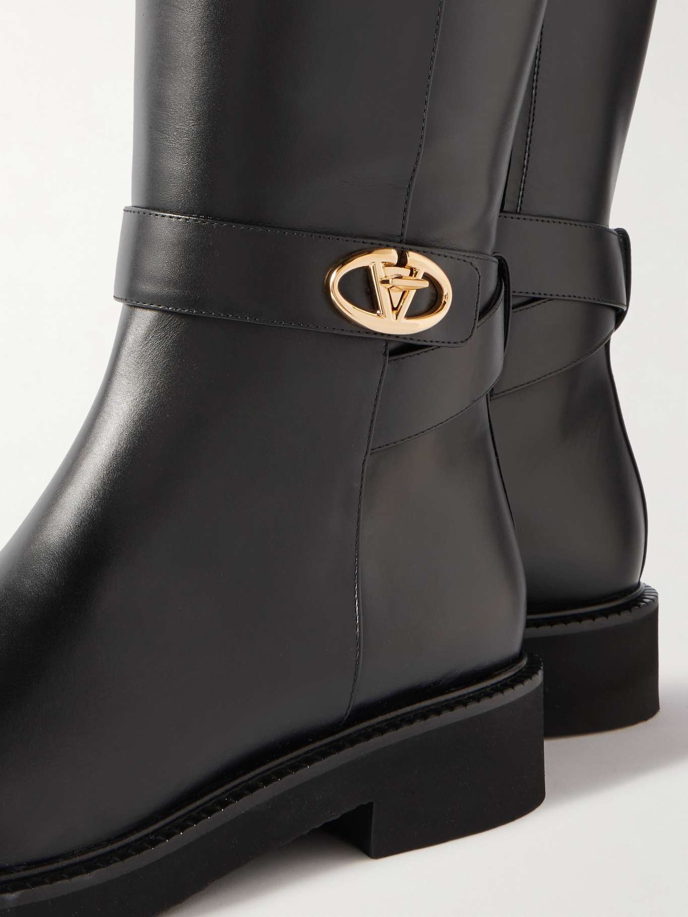 VLOGO Locker leather knee boots - 4