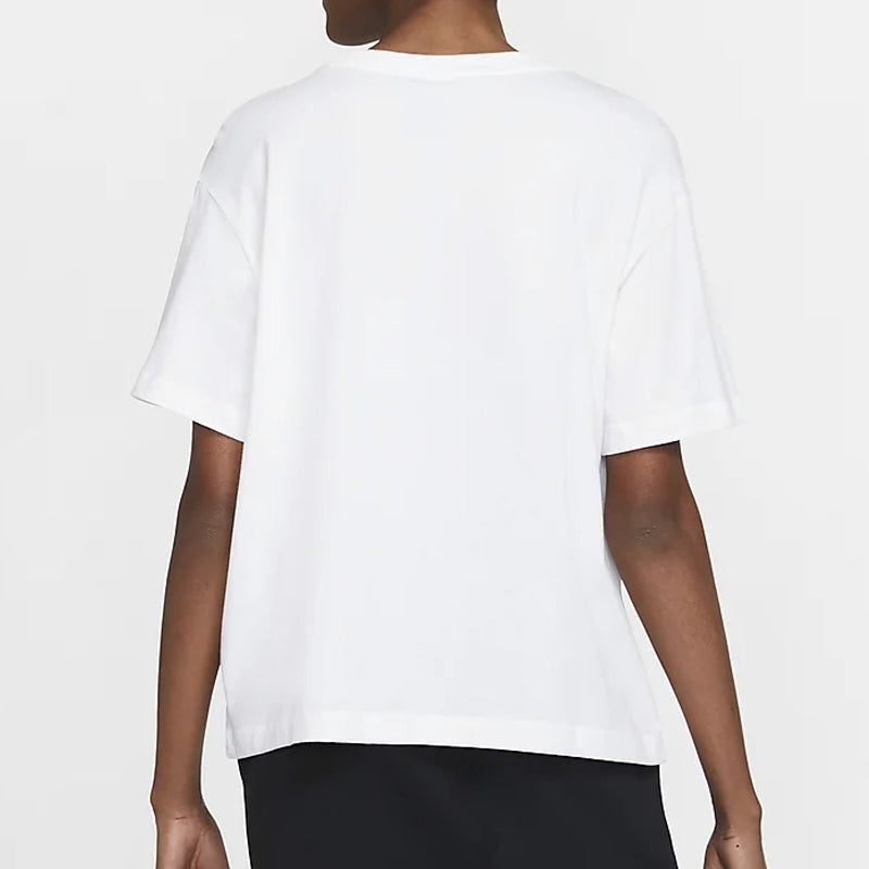 (WMNS) Nike Sportswear Essentials Embroidery Logo 'White' CT2587-100 - 5