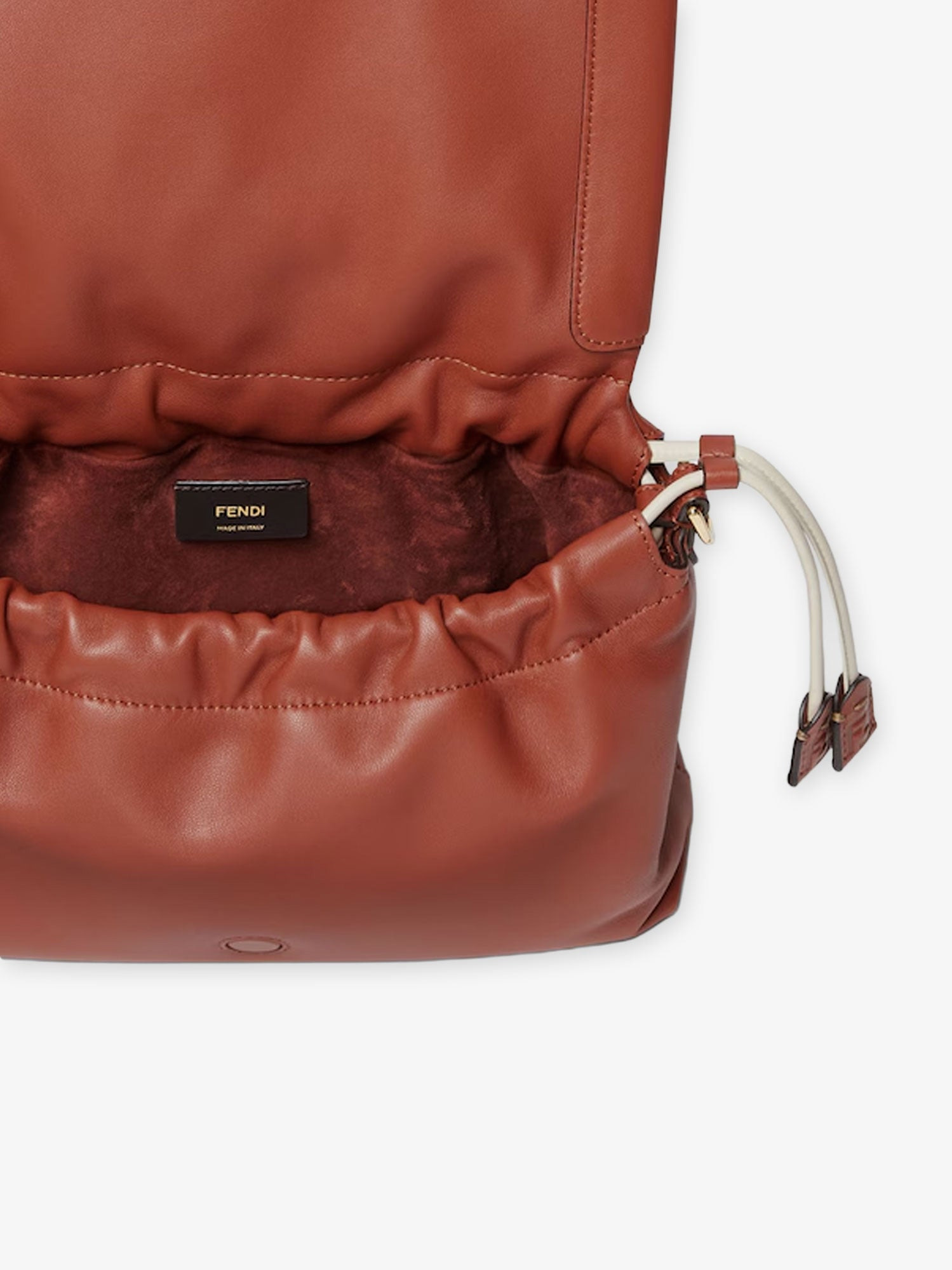 Fendi Mamma Baguette Leather Shoulder Bag - 4