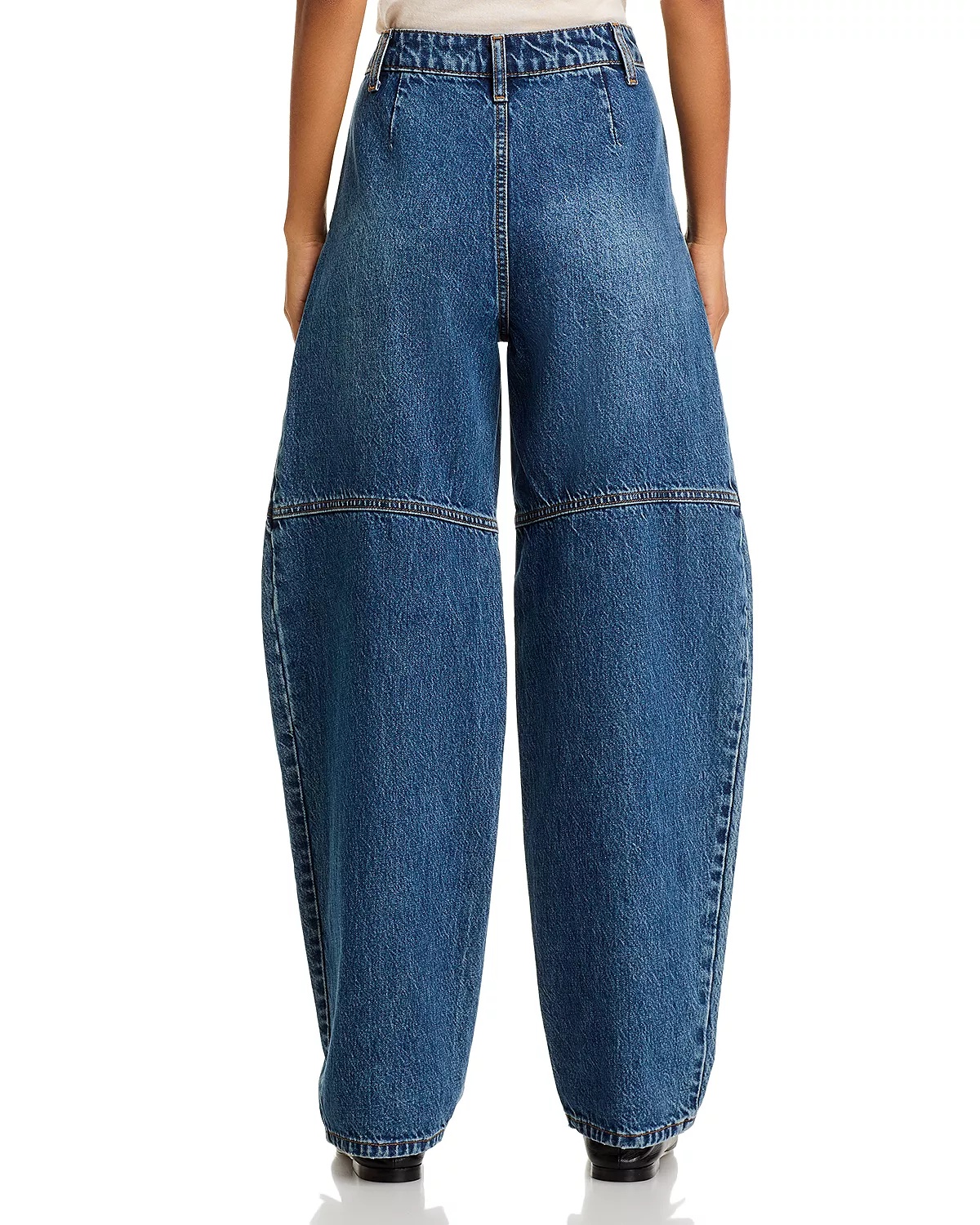 High Rise Barrel Jeans in Indigo - 3