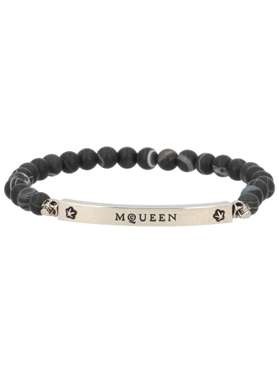 Alexander Mcqueen Men Logo Bracelet - 1