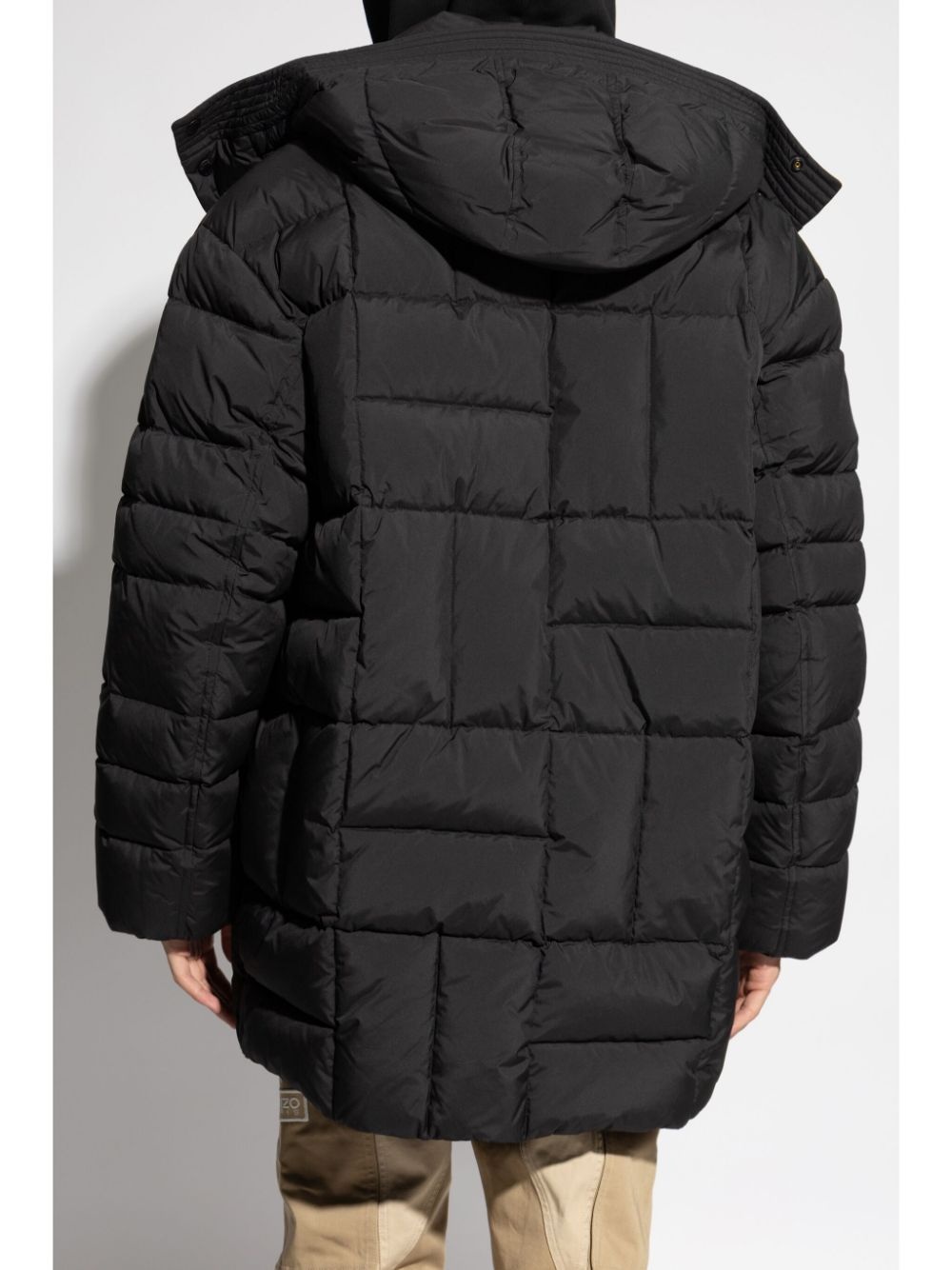 slouch-hood padded jacket - 4