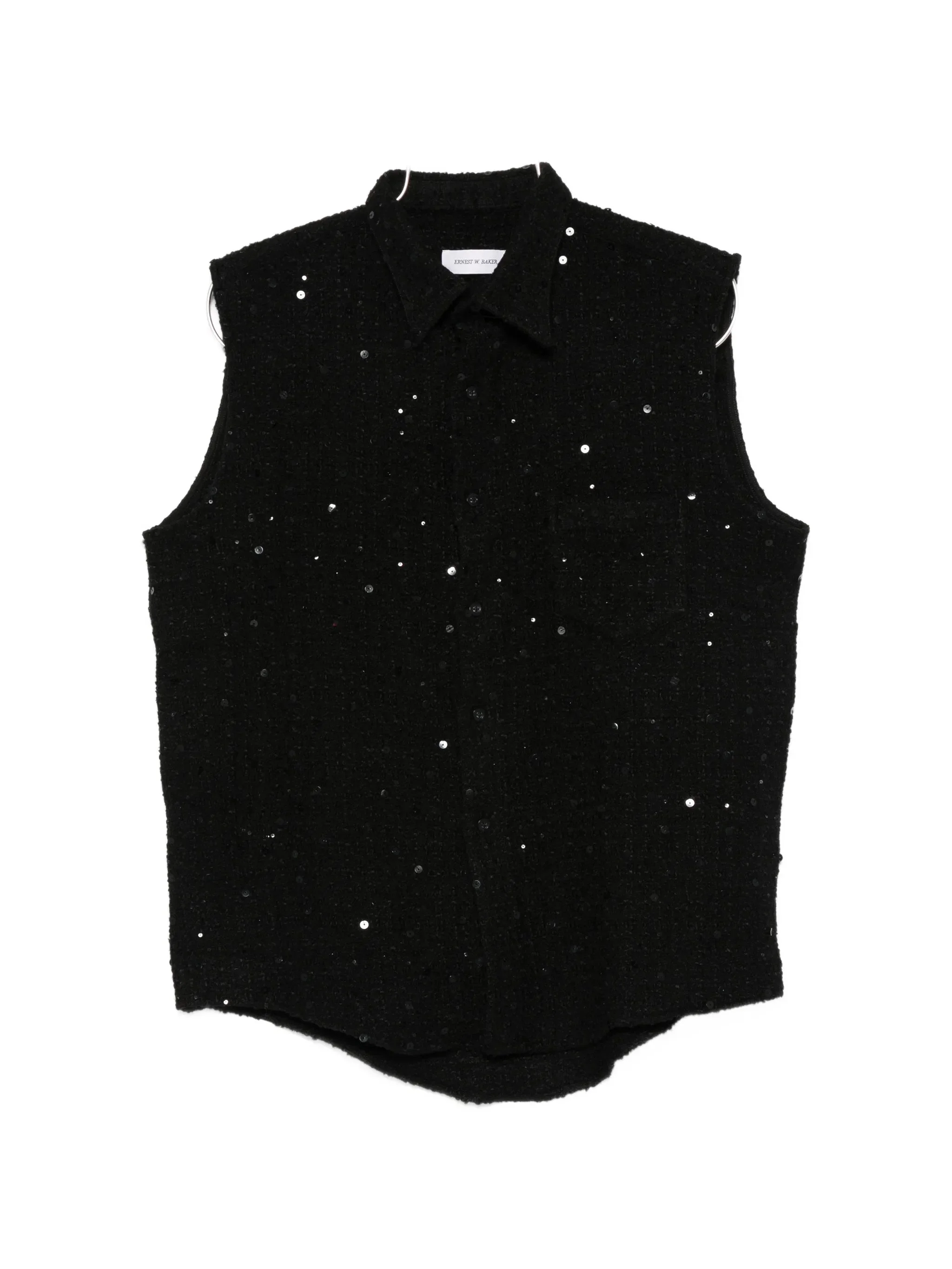 Ernest W. Baker Sequin-embellished Sleeveless Shirt - 1