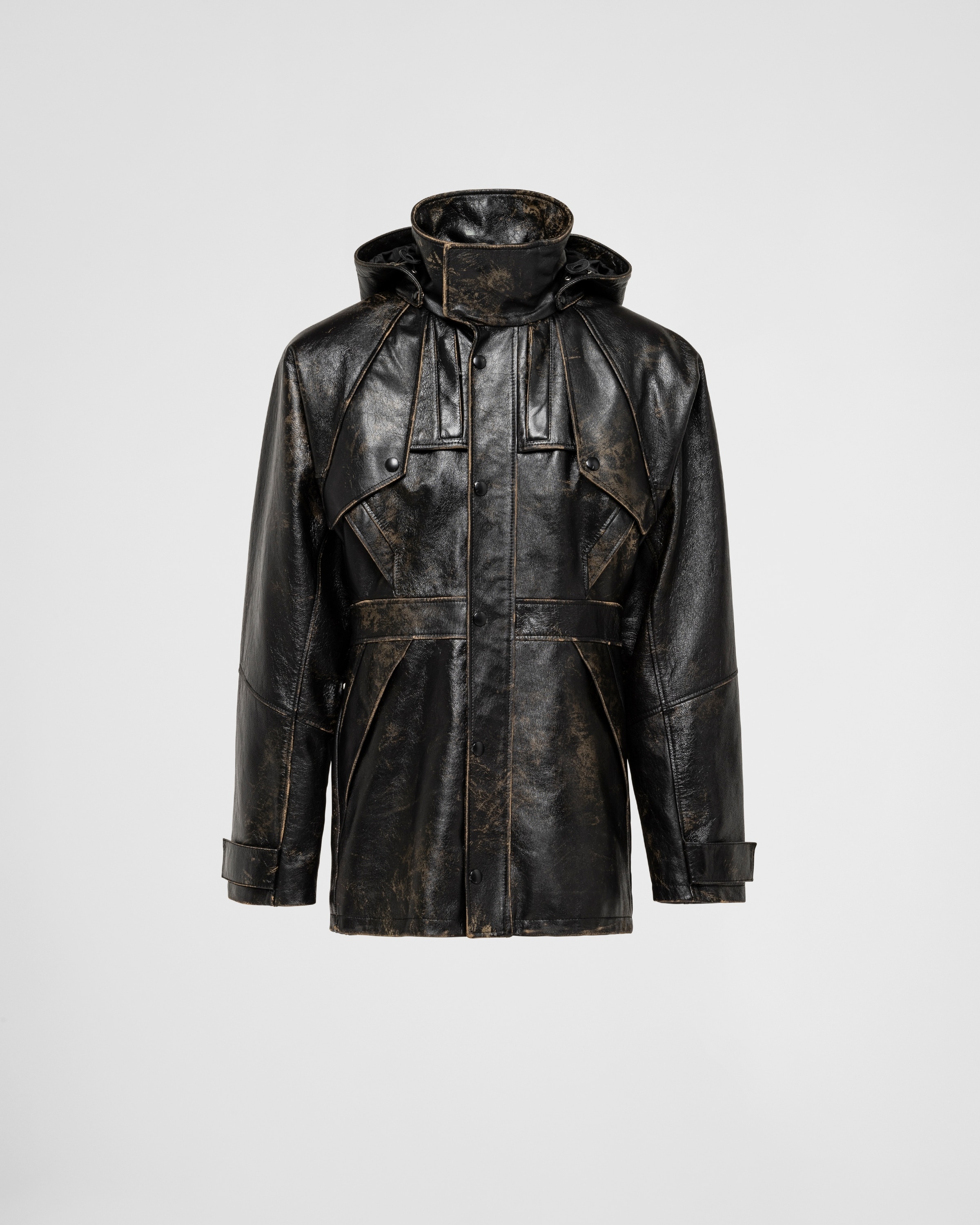 Leather caban jacket - 1