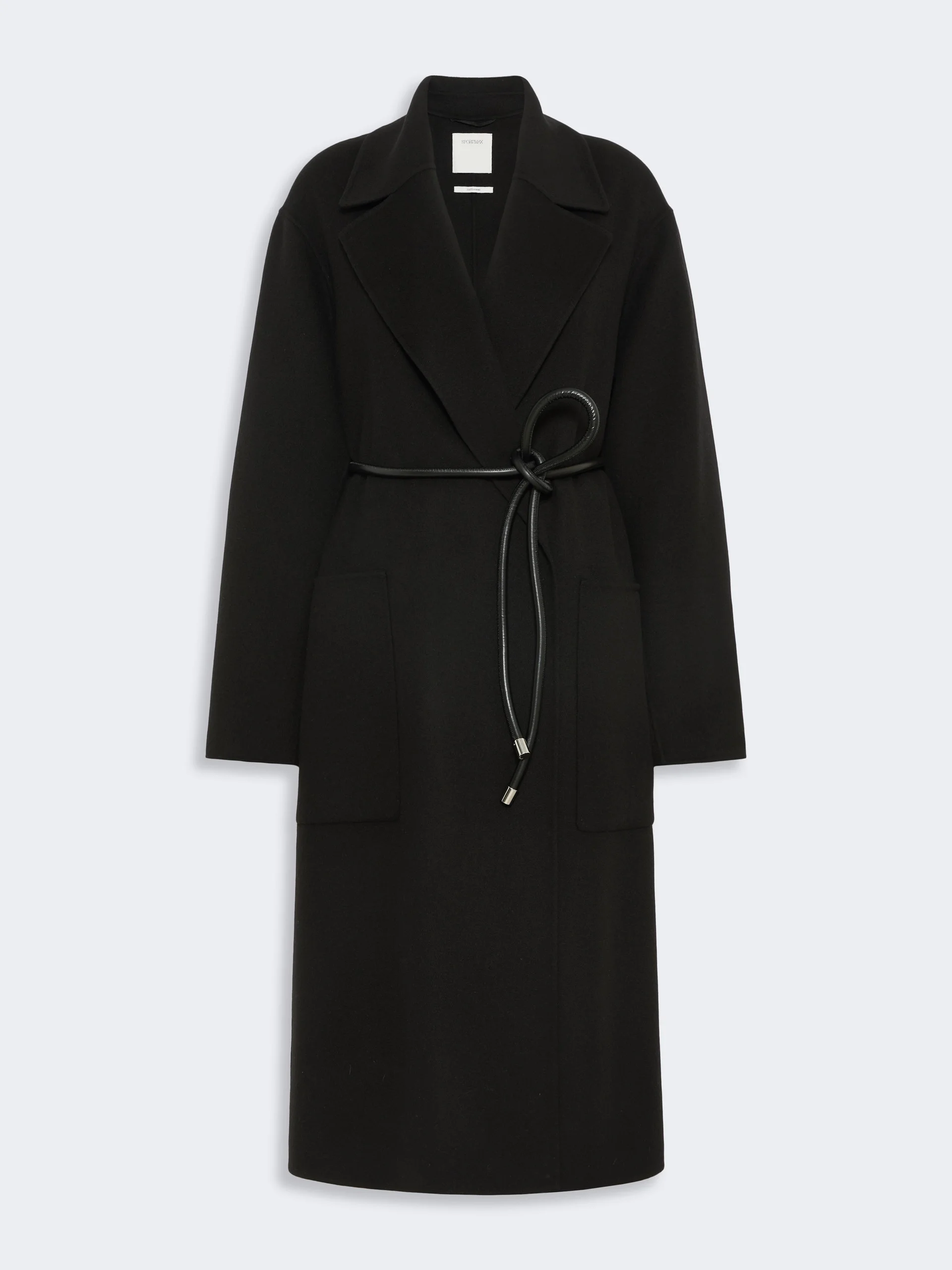 ZANNATA Oversized double wool coat - BLACK - 1
