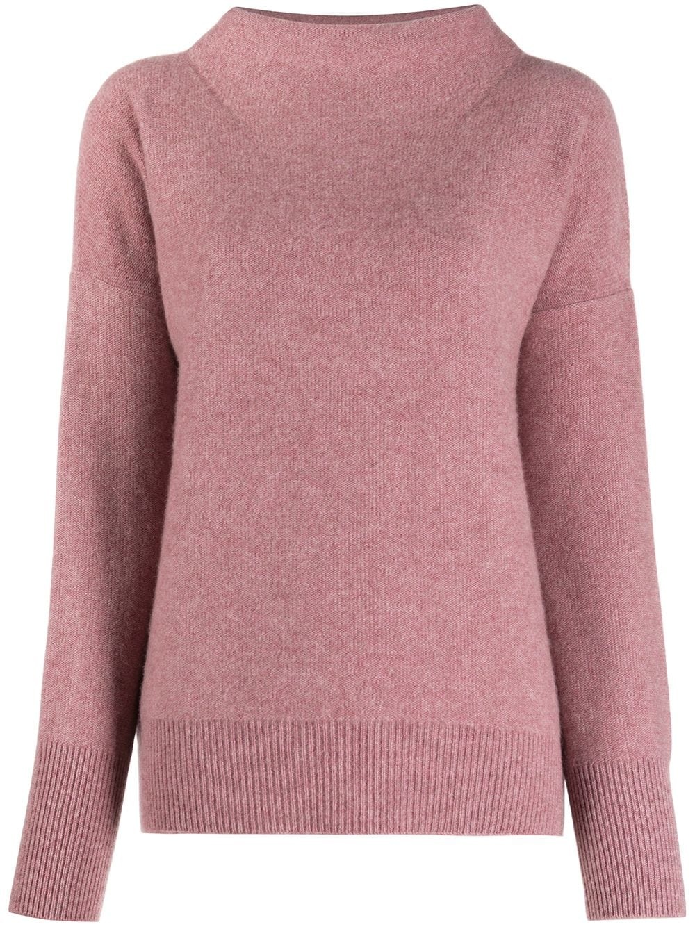 funnel neck cashmere jumper  - 1