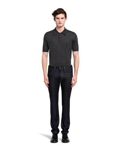 Prada Selvedge denim five-pocket jeans outlook