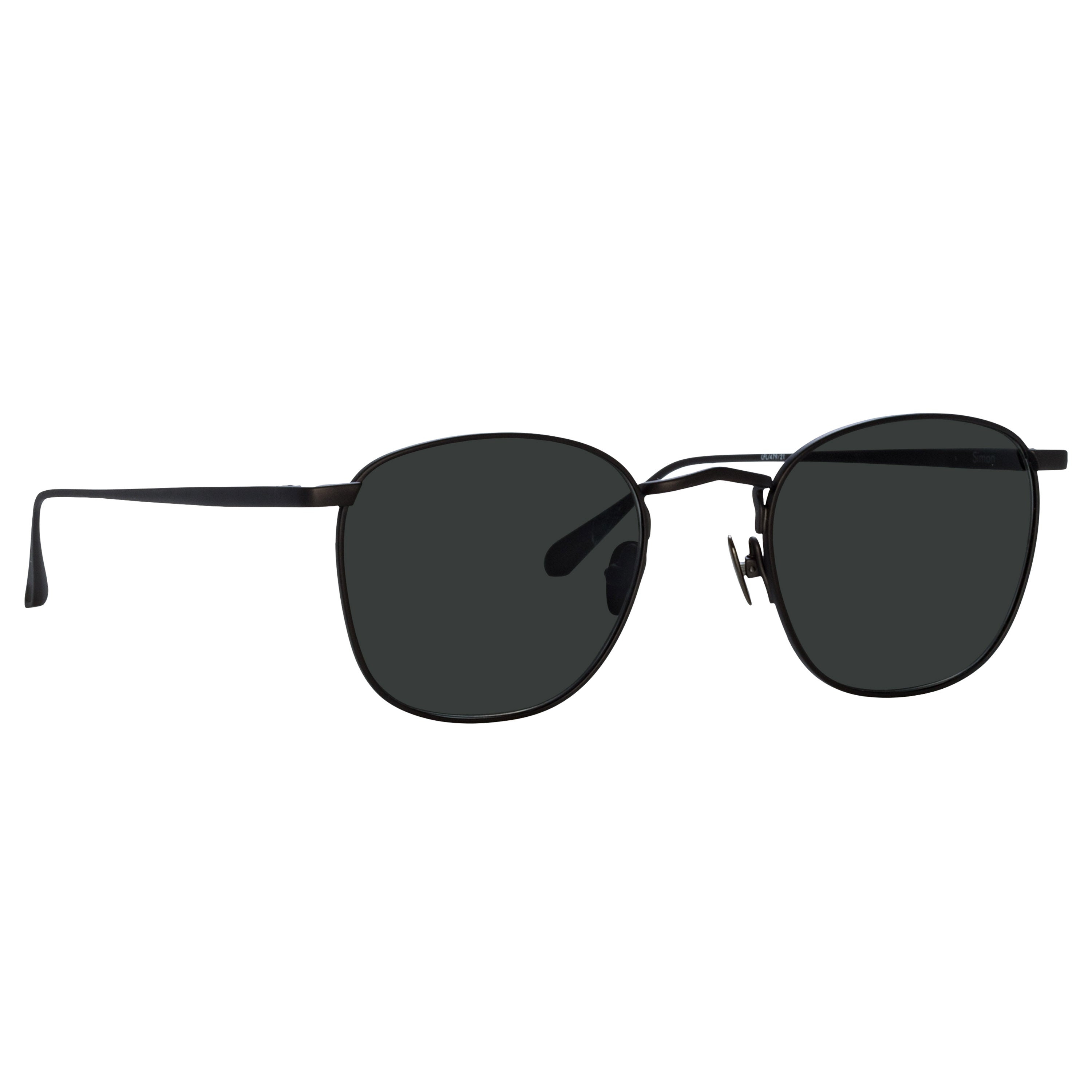 SIMON SQUARE SUNGLASSES IN MATT NICKEL - 3