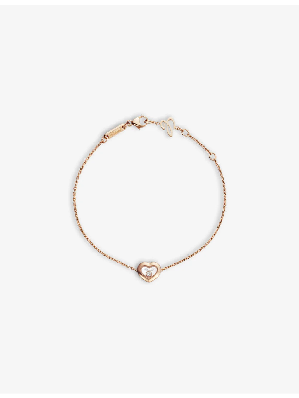 Happy Diamonds Icons 18ct rose-gold and 0.05ct diamond bracelet - 1