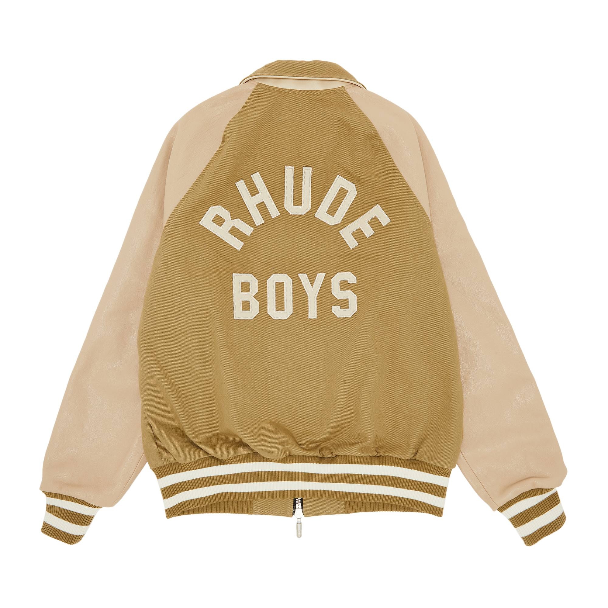 Rhude Twill Boys Bomber 'Beige' - 2