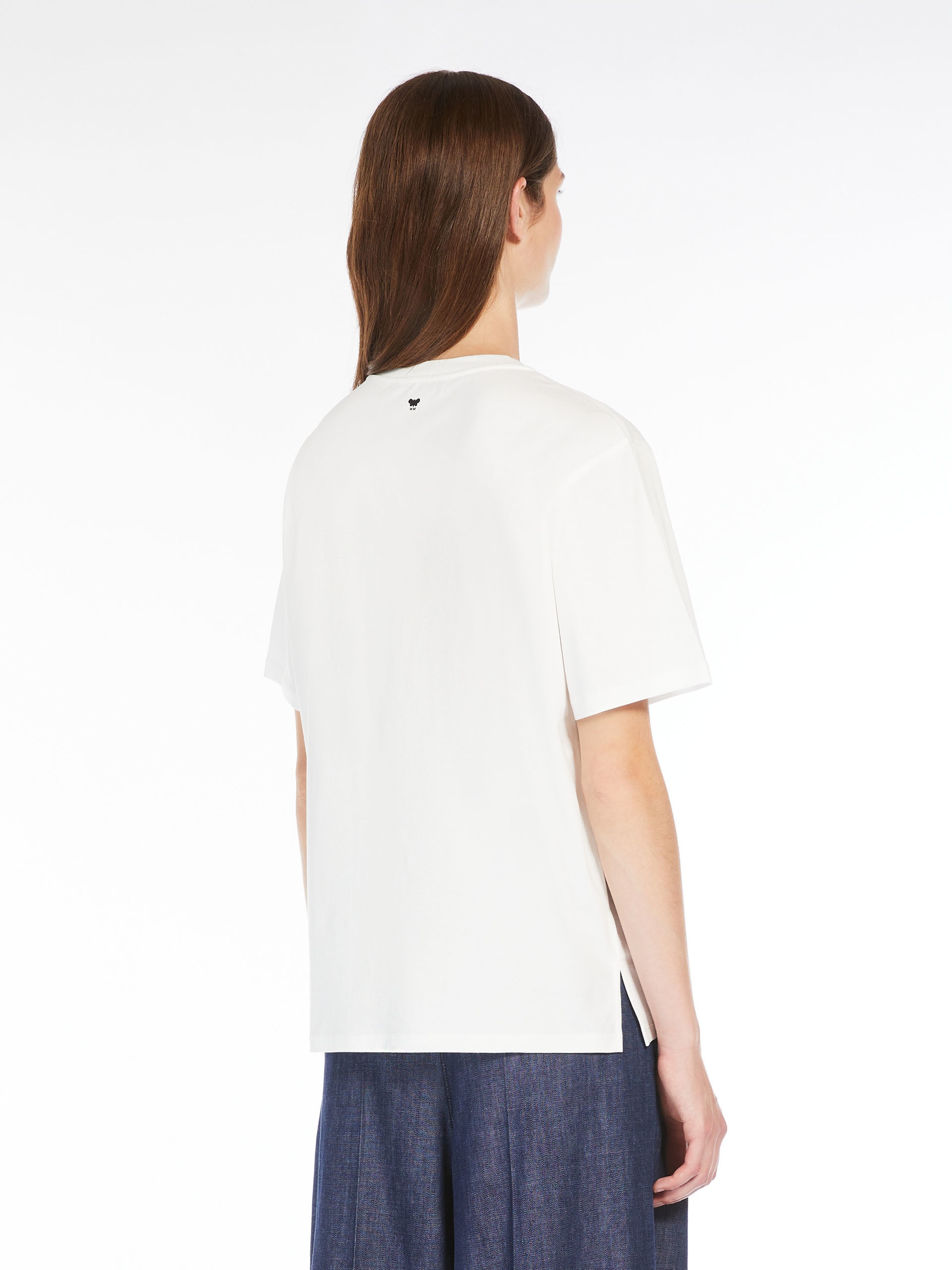 BARBANO Cotton T-shirt with embroidered lettering detail - 4