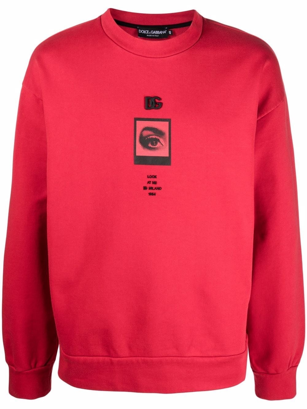 graphic-print crew-neck sweatshirt - 1