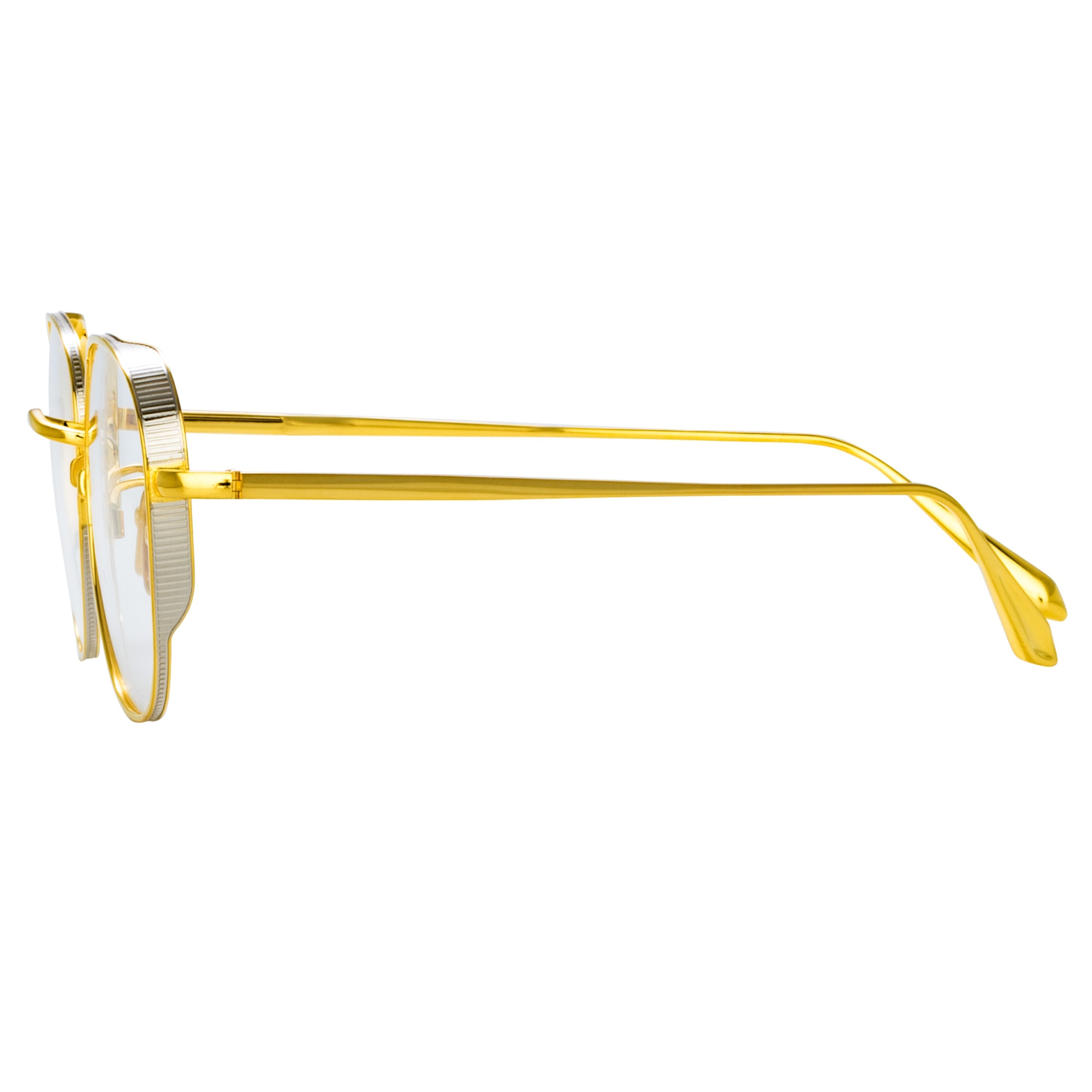 HARDY OVAL OPTICAL FRAME IN YELLOW GOLD - 3