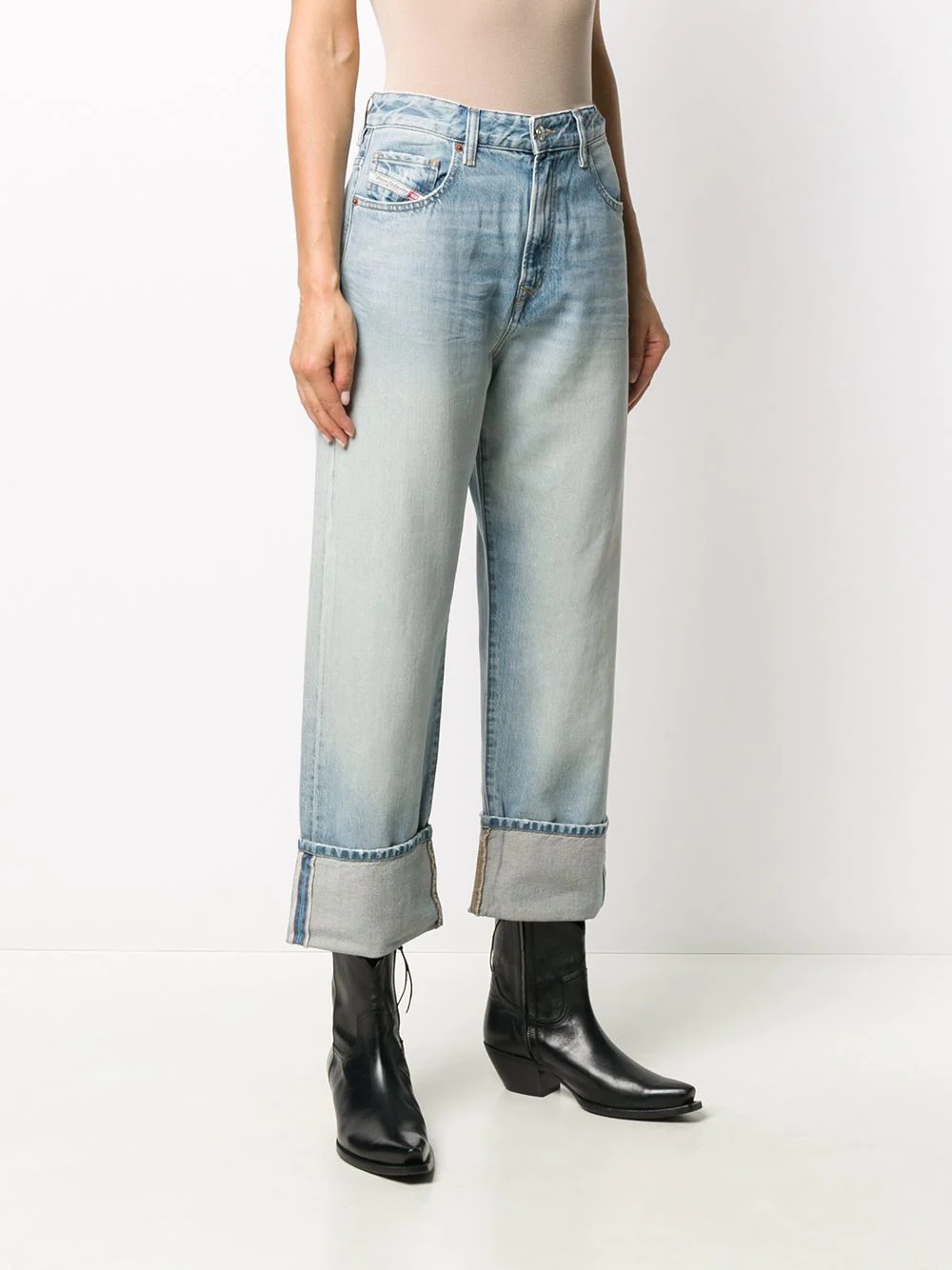 high-rise straight leg jeans - 3