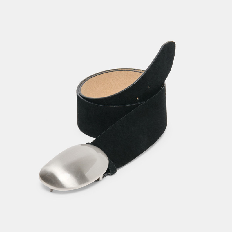 BUBBLE BUCKLE BELT BLACK NICKLE 3