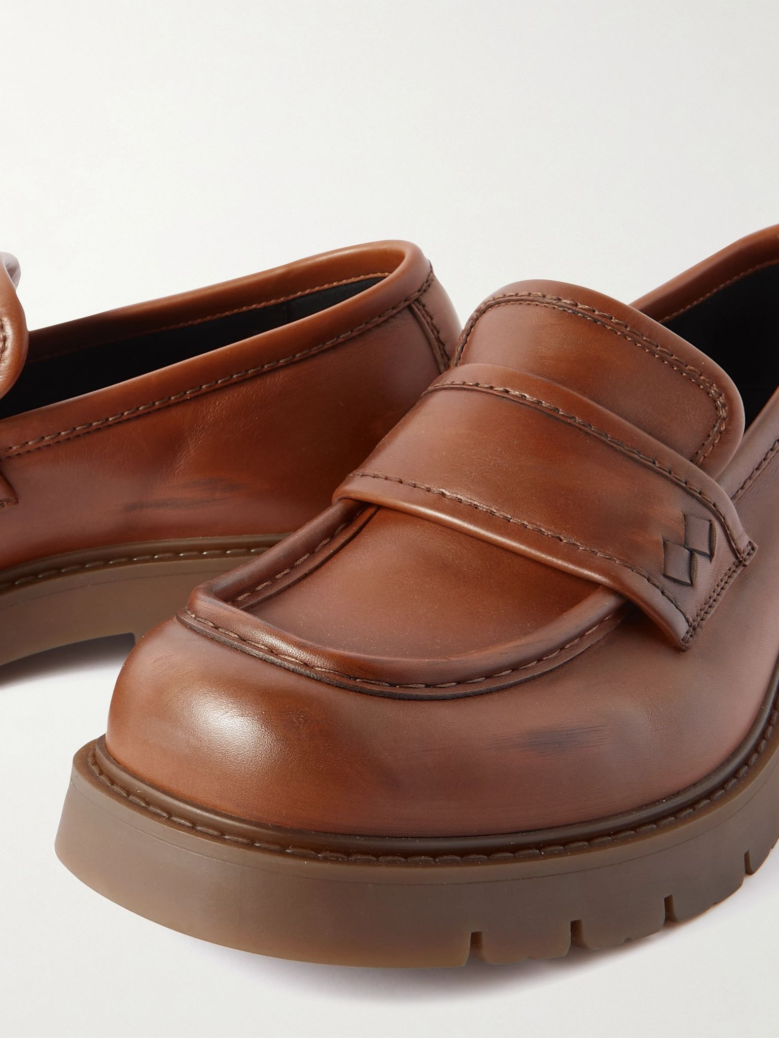 Haddock Leather Loafers Brown - 6