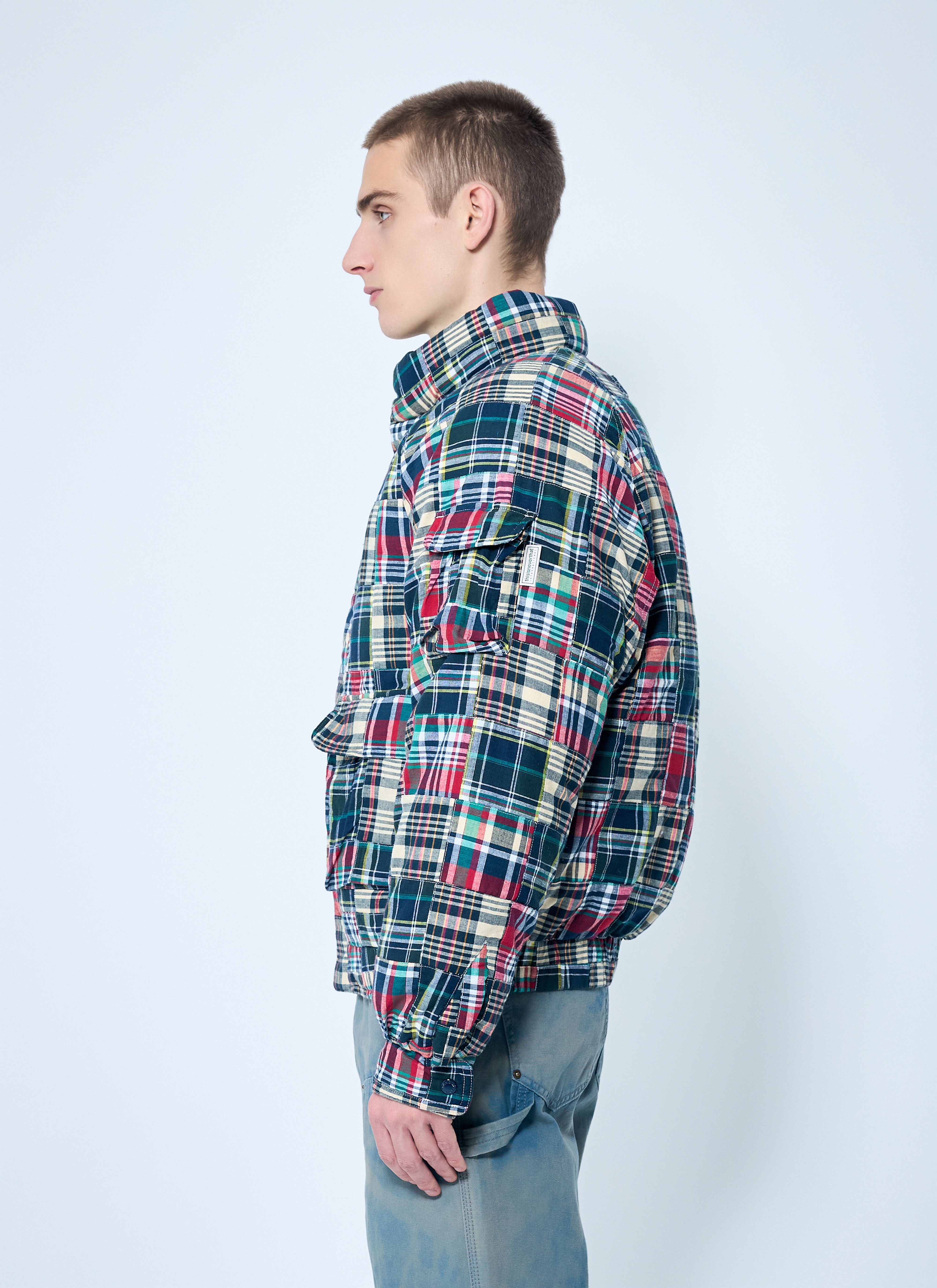 Patchwork Multi Pocket Down Jacket - 3