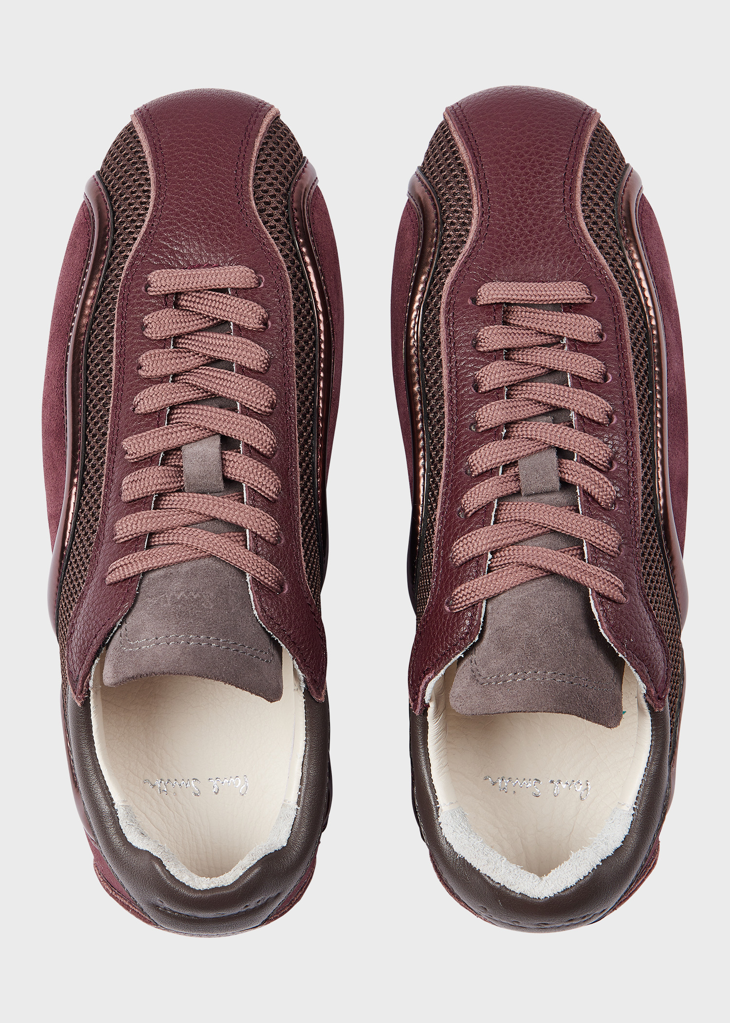 Women's Burgundy 'Rochelle' Trainers - 5