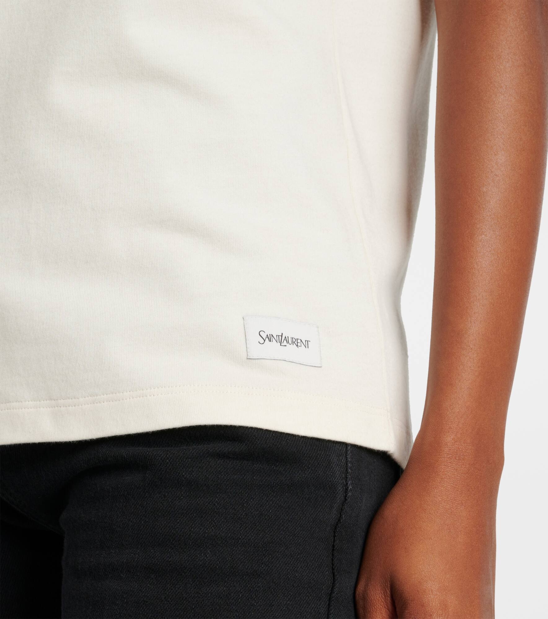 Cotton-blend jersey T-shirt - 6