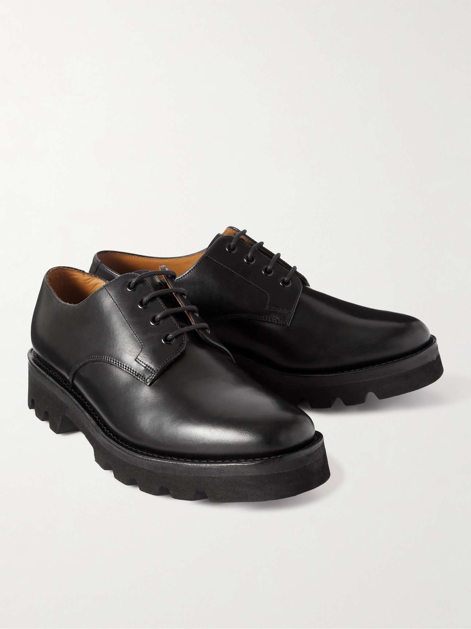 Landon Leather Derby Shoes - 4