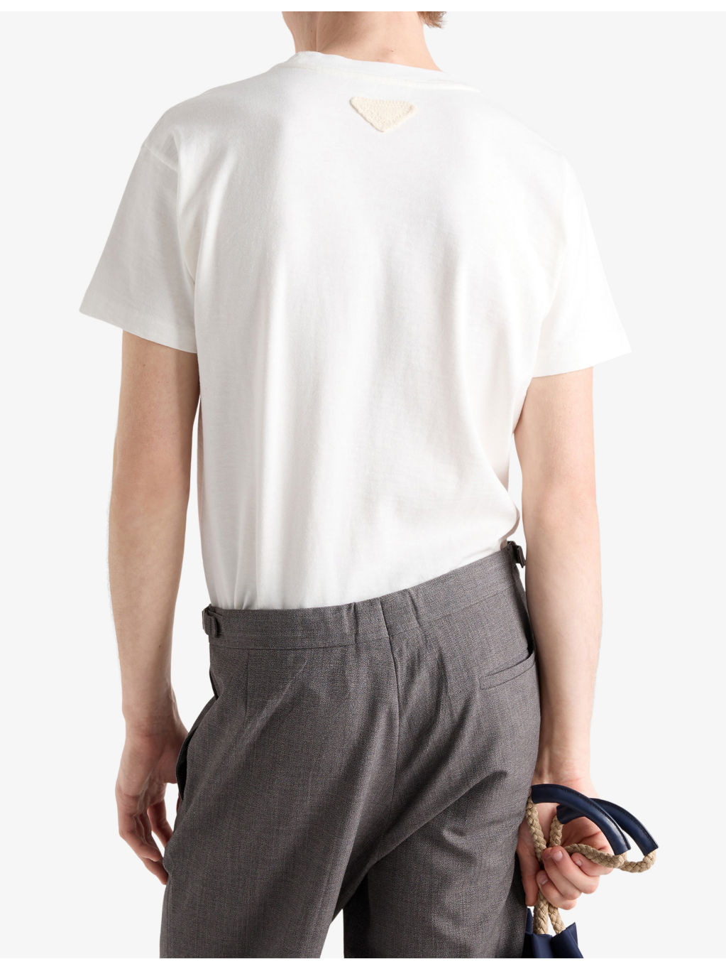 Crewneck Boxy-Fit Cotton-Jersey T-Shirt - 4